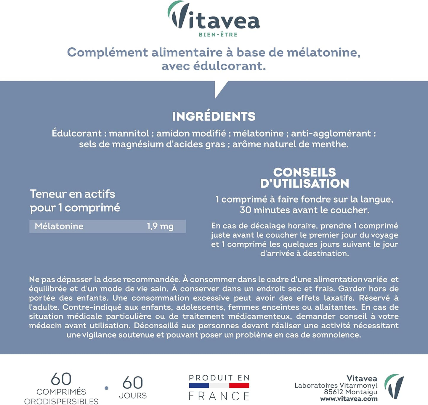 Vitavea Bien-être Melatonin Flash